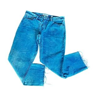 LUCKY BRAND SIENNA SLIM PAISLEY FLORAL BOYFRIEND JEAN size‎ 12